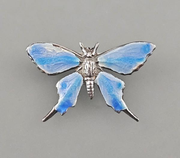 emaillierte Brosche Schmetterling