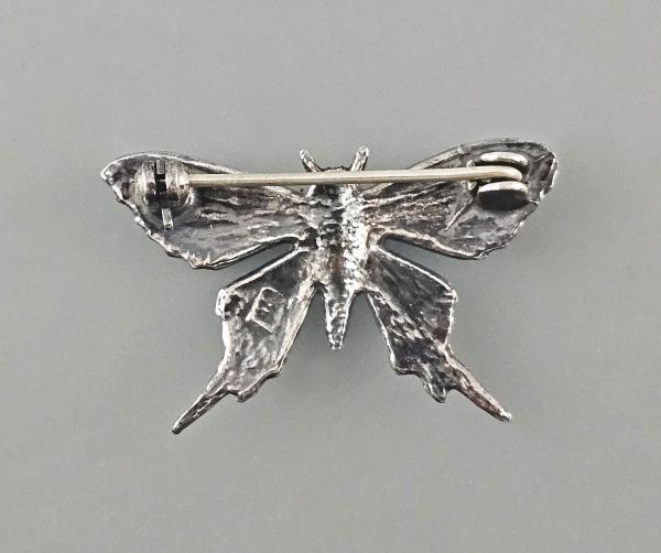 emaillierte Brosche Schmetterling