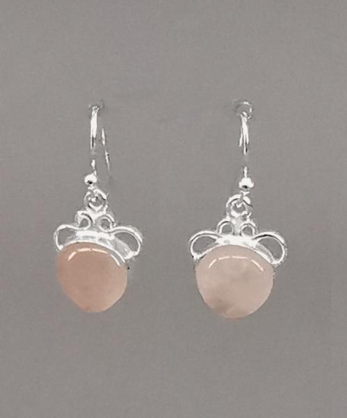 Ohrringe Rosenquarz 1,5x3cm