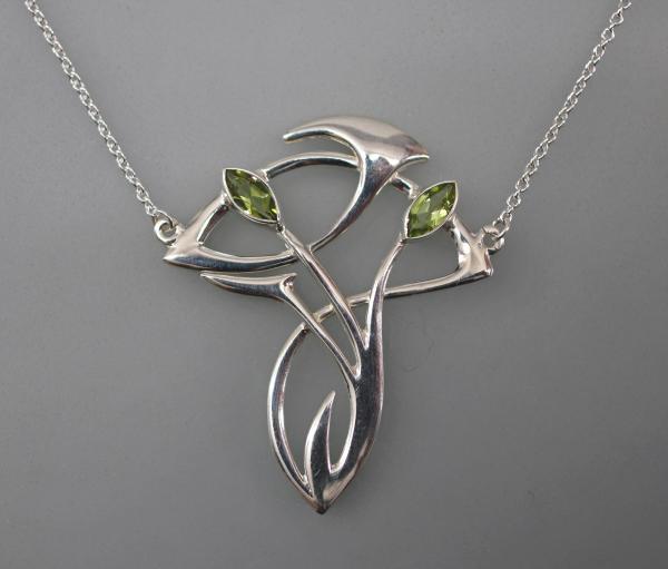 Jugendstil Collier mit Peridot