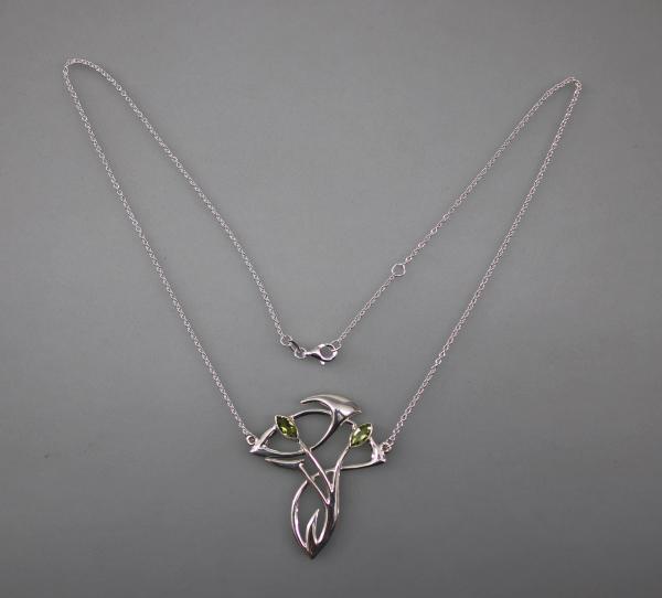 Jugendstil Collier mit Peridot