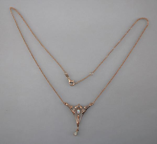 Jugendstil Collier Opal