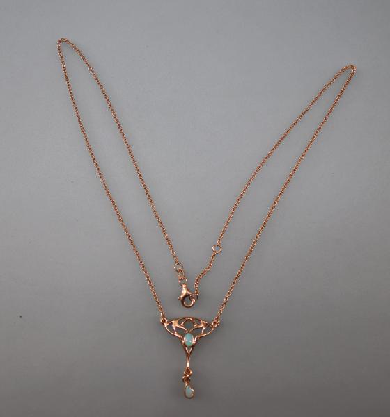 Jugendstil Collier Opal