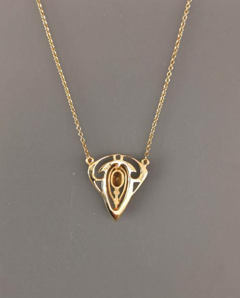 Collier Citrin Perle