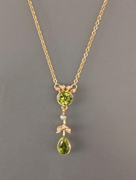 Collier Peridot Perle