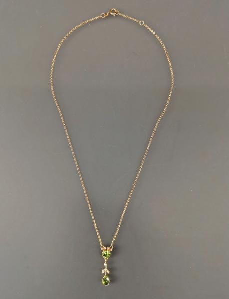 Collier Peridot Perle