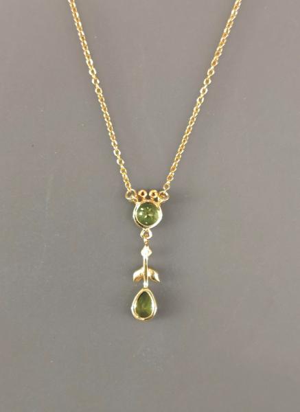 Collier Peridot Perle