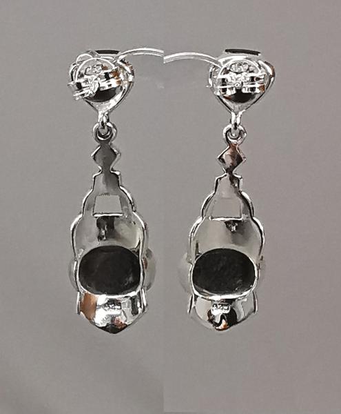 Ohrringe Onyx Markasiten
