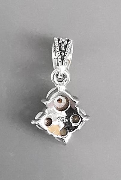 Anhänger Süßwasserperlen Markasiten 1,7x2,5cm