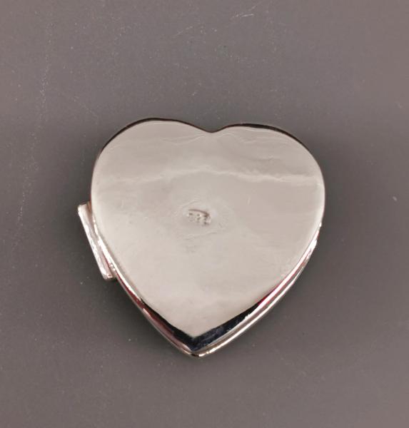 Pillendose Flechtoptik Herz 3x3x1,2cm