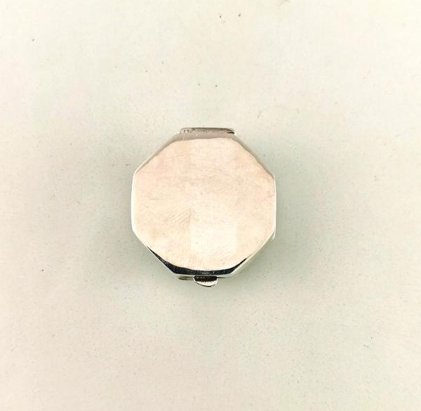 Pillendose achteckig mit Bildmotiv