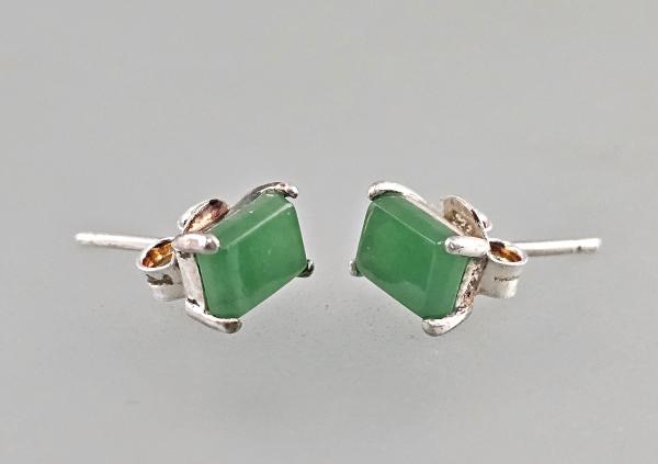 Grüne Jade Ohrringe