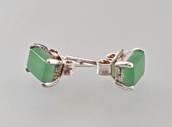 Grüne Jade Ohrringe