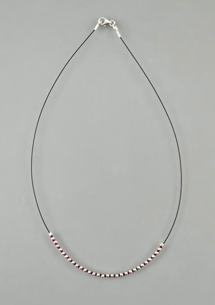Collier rote Perlchen