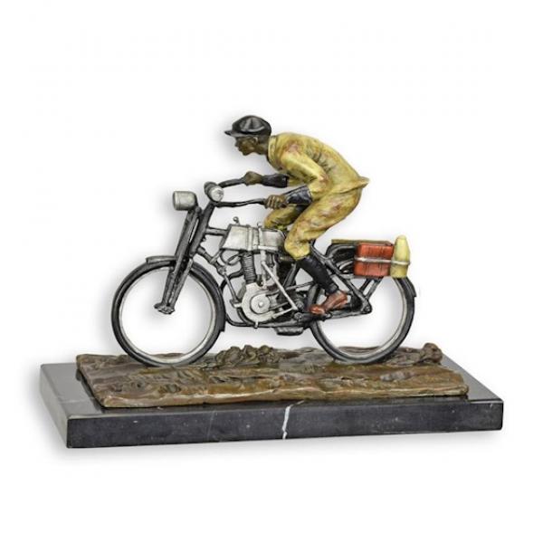 Bronze Skulptur Fahrradfahrer