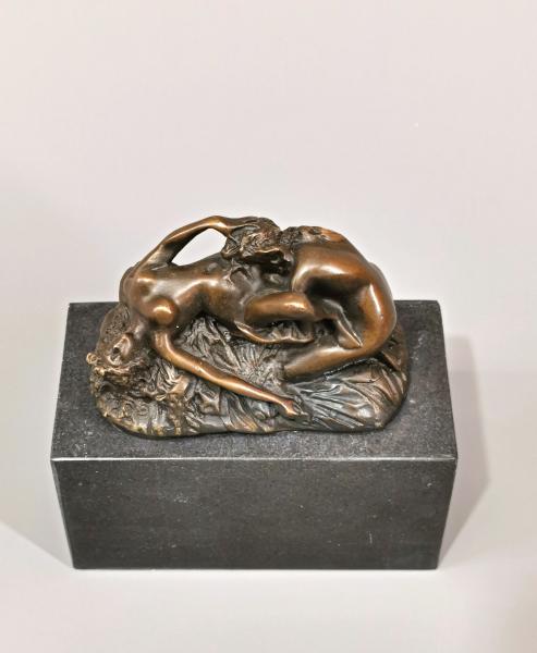 Erotik Bronze Skulptur Liebendes Paar Frauen