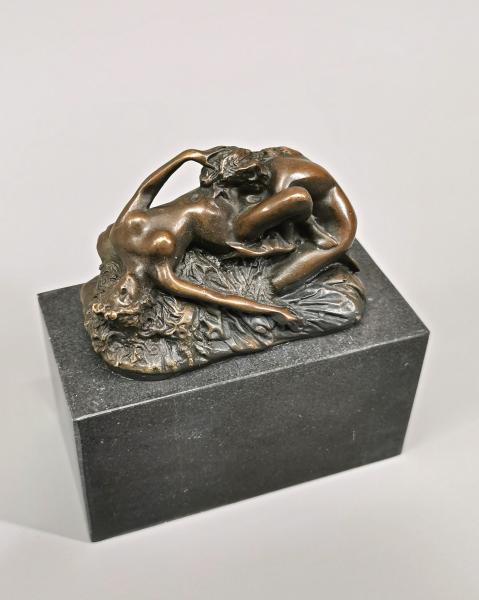 Erotik Bronze Skulptur Liebendes Paar Frauen