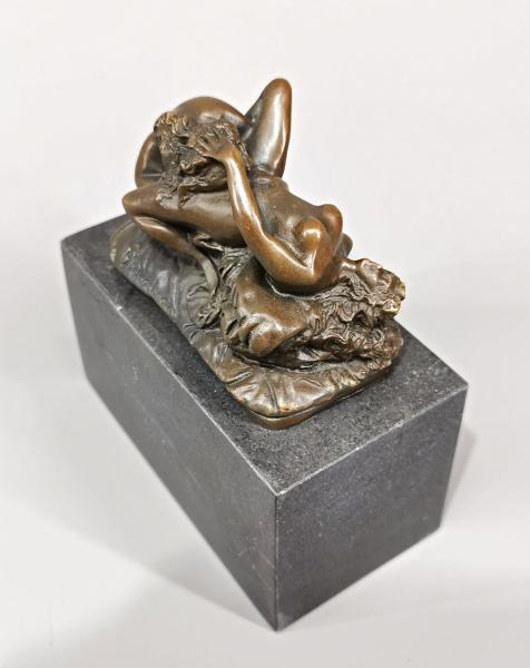 Erotik Bronze Skulptur Liebendes Paar Frauen