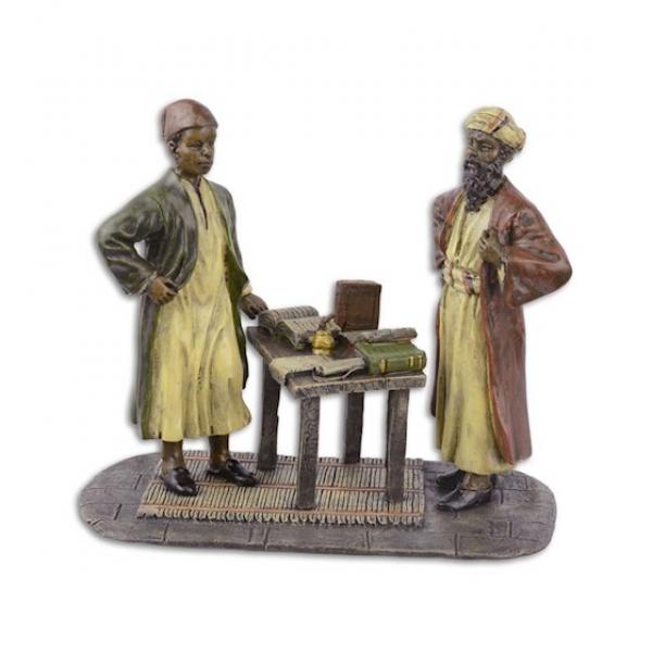 Bronze zwei arabische Gelehrte