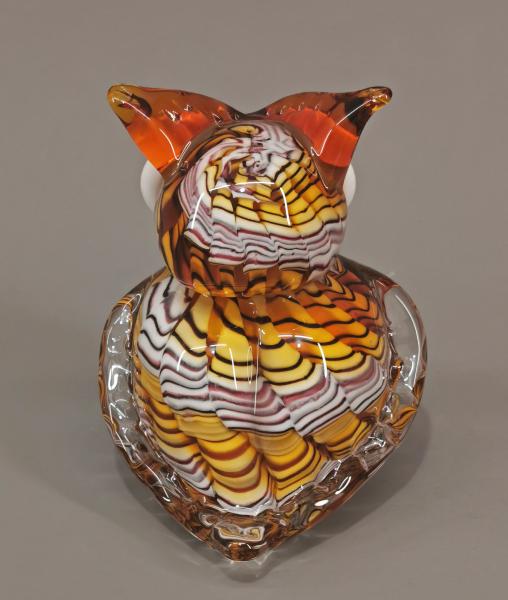 Glasfigur Murano-Stil Eule
