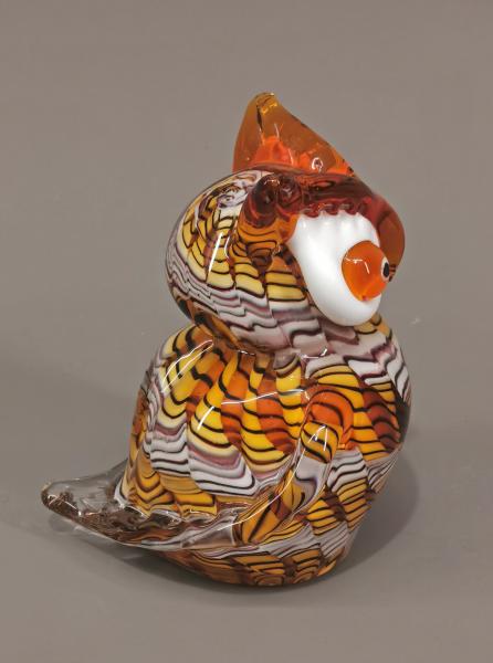 Glasfigur Murano-Stil Eule
