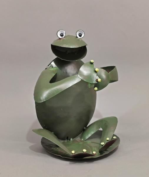 Flaschenhalter Frosch grün