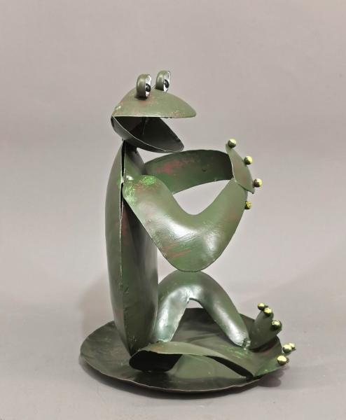 Flaschenhalter Frosch grün