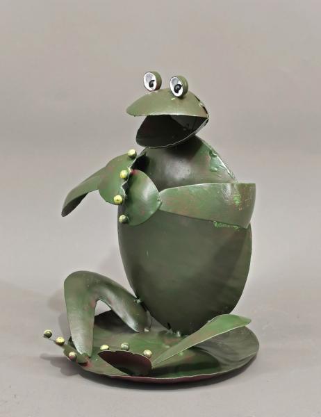 Flaschenhalter Frosch grün