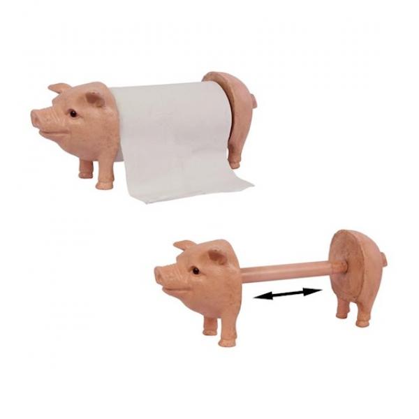 Küchenrollenhalter Schwein