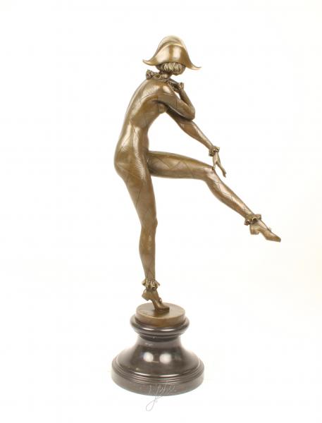 Bronze Skulptur Harlekin Harlequinade