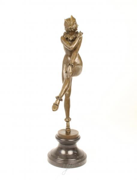 Bronze Skulptur Harlekin Harlequinade