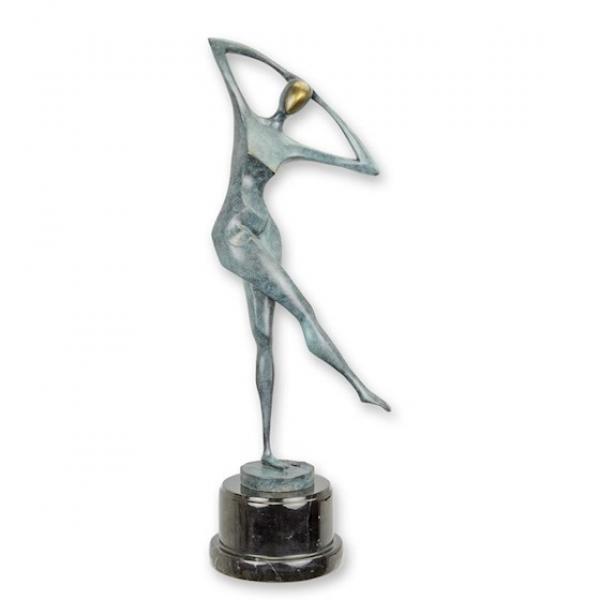 abstrakte Bronze Skulptur Tänzerin