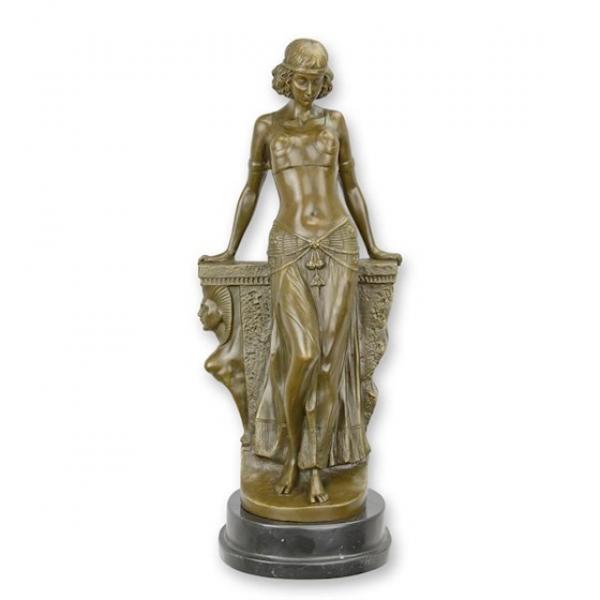 Bronze Skulptur ägyptische Tänzerin