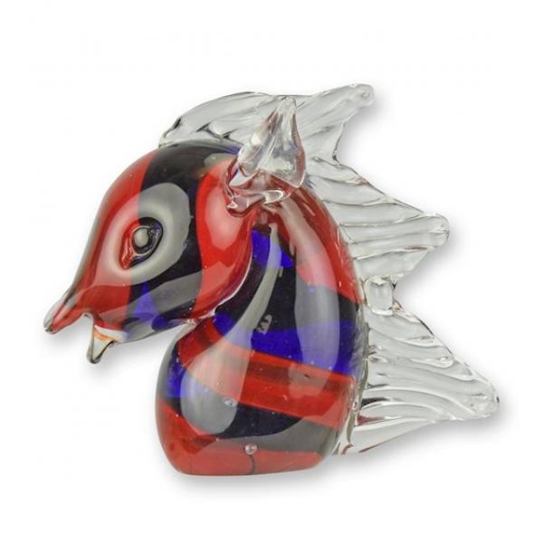 Glasfigur Murano Stil Pferdekopf