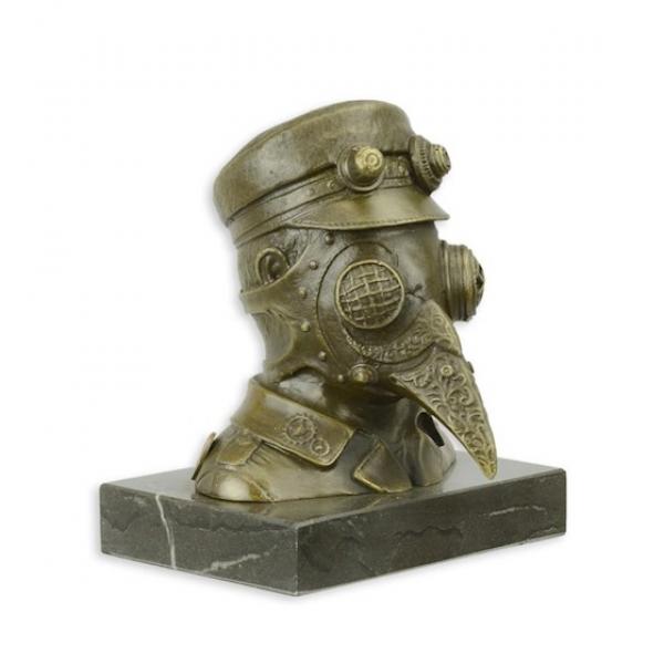 Bronze Büste Pestdoktor Steampunk