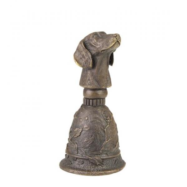 Figürliche Glocke Hundekopf Dackel