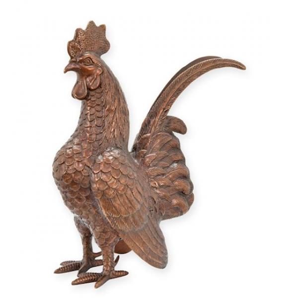 Bronze Skulptur Hahn