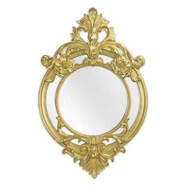 Spiegel Resin Rahmen goldfarben