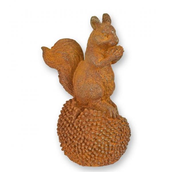 Eisenguss Figur Eichhörnchen