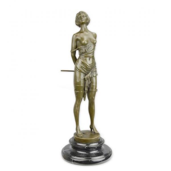 Bronze Skulptur "Die Reitgerte“