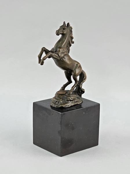 Bronze Skulptur bäumendes Pferd