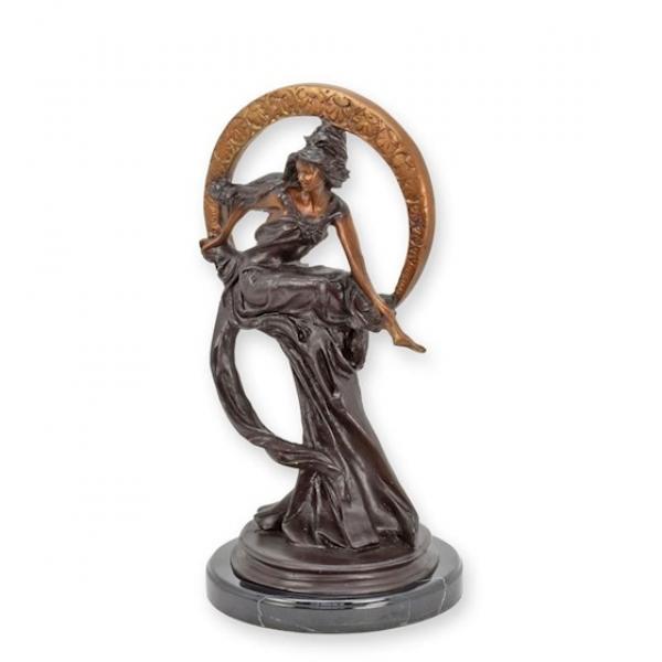 Bronze Skulptur Jungfrau der Künste