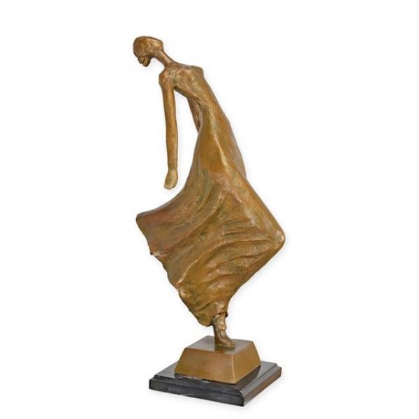 Bronze Skulptur Tänzerin stilisiert