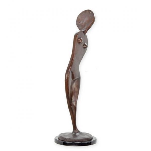 Bronze Skulptur stilisierter Frauenakt