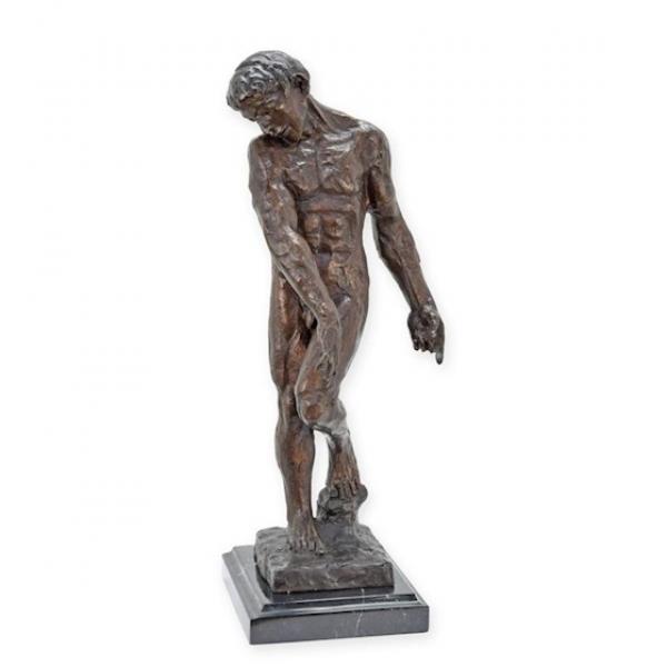 Bronze Skulptur Männerakt Adam