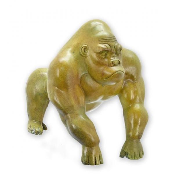 Bronze Skulptur Gorilla