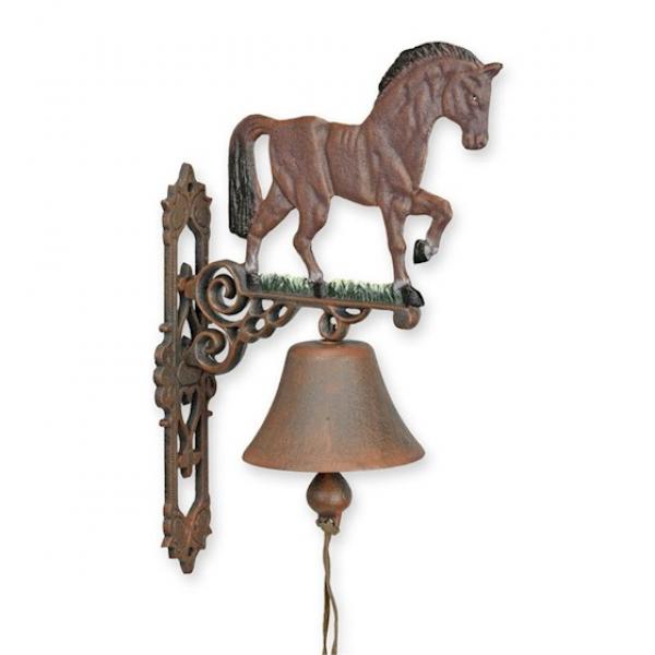 Wandglocke Gusseisen Pferd