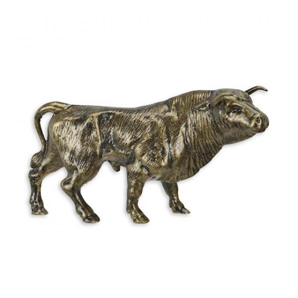 Eisen Figur Skulptur rustikal Bulle als Spardose