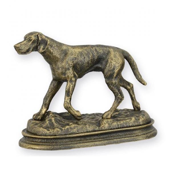 Eisen Figur Skulptur rustikal Jagdhund