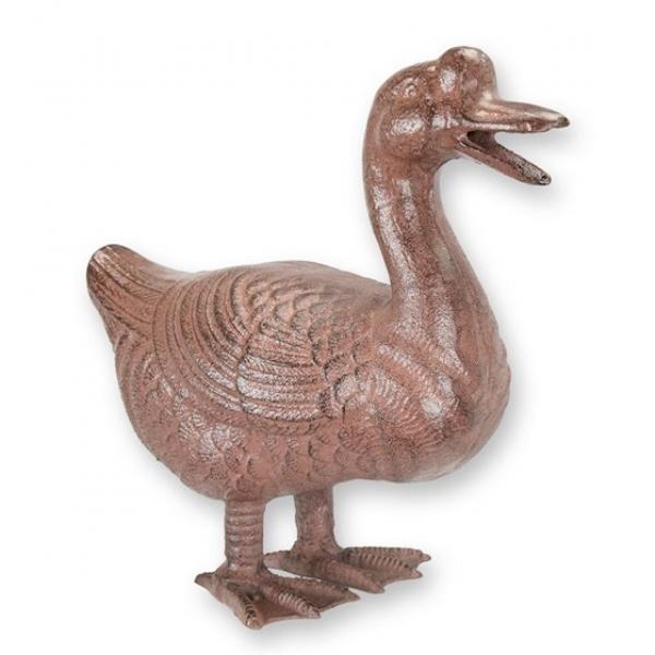 Eisen Figur Skulptur rustikal Gans braun